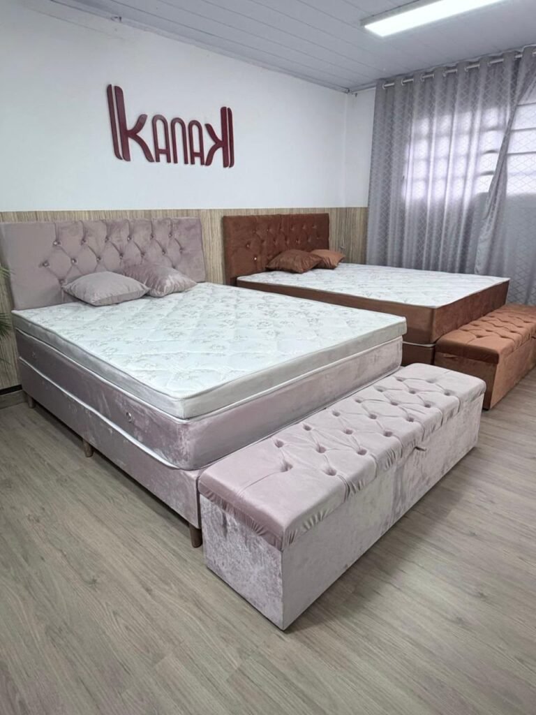queensize com pillow top - rose showroom com recamier